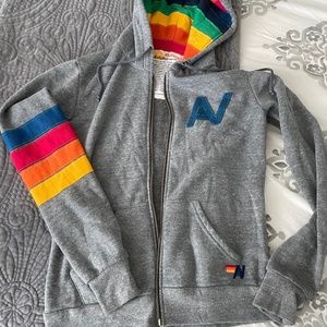 Aviator Nation Signature Hoodie - Heather Grey - XS